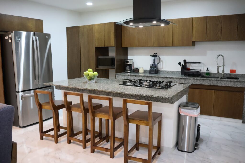 Isla de la cocina de Casa Luna